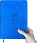 Benkaim Academic Daily Planner 2026-2027 One Page A Day (8.5"x5.8"), Calendar Book with Hourly Schedule, Appointment Book July 2026 to June 2027 Hard Cover (Blue)