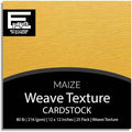 MAIZE—12x12 Textured Cardstock | 80lb Textured Yellow Scrapbook Paper | Premium Cardstock for Cricut Cutting | 25 Sheets
