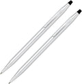 Cross Classic Century Lustrous Chrome Pen & 0.7mm Pencil Set, Gift-Ready