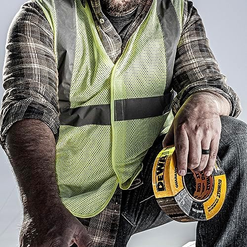 DEWALT Ultra Tough Duct Tape, 1.88 in x 30 yd, Heavy Duty, Ultra Strong, Aggressive Adhesive, All-Weather, Single Roll, Black