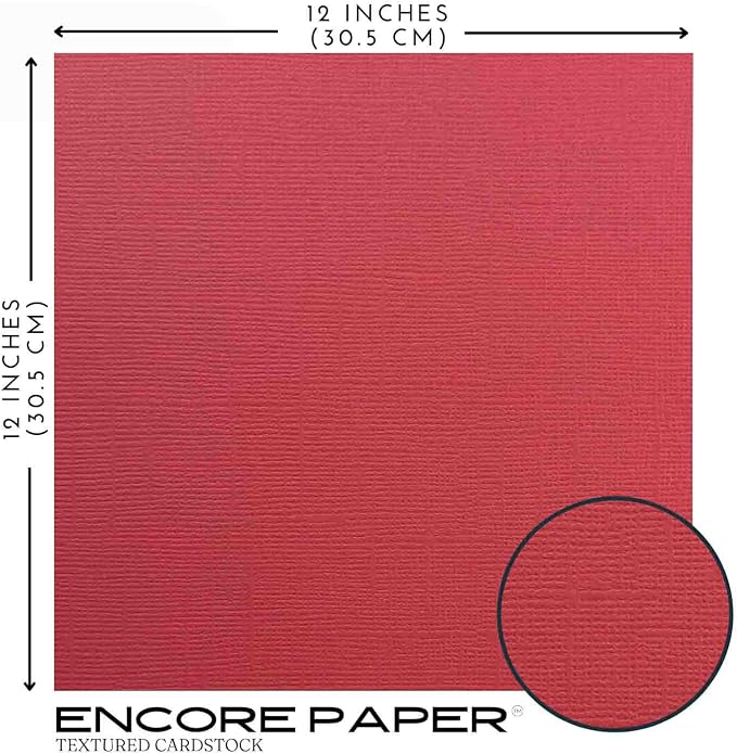 LOVABLE—12x12 Textured Cardstock | 80lb Textured Pink Scrapbook Paper | Premium Cardstock for Cricut Cutting | 25 Sheets