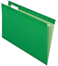 Pendaflex Reinforced Hanging Folders, Legal Size, Bright Green, 1/5 Cut, 25/BX (4153 1/5 BGR)