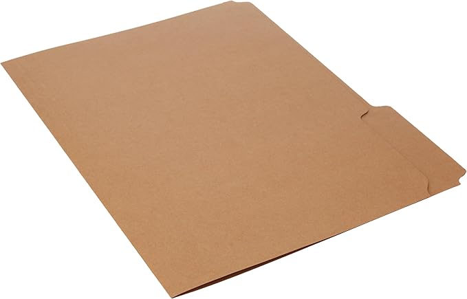 Pendaflex RK15213 Two-Ply Dark Kraft File Folders, 1/3 Cut Top Tab, Letter, Brown (Box of 100) (Pack of 5)