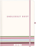 Graphique Endlessly Busy 18 Month Planner | July 2026 – Dec. 2027 | Hardbound Planner with Monthly Tabs | Holidays & Reminder Stickers 6 x 8