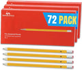 1InTheOffice Pre Sharpened Pencils #2, Pencils with Eraser, 2 HB, Wood-Cased, Black Lead, Yellow Barrel (72)