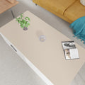 Zinkooat Large Desk Mat - 24x36 Inch Waterproof Anti Overflow Can Cover Up Defects Protect The Surface of Furniture from Scratches Can Be Used for Office Coffee Table Dorm(Off White+Light Gray 24x36)