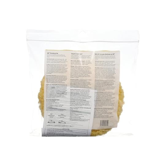 3M Perfect-It Wool Polishing Pad, 05754, 9 in, One Size, 1 Pad | Double-Sided, Removes Swirl Marks, Fine Paint Defect