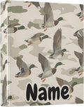 Custom 3 Ring Binder Wild Duck Background 1.5" Round Ring Binders Personalized Name View Binder with 200 Sheet for Kids School Supplies Women Men Office, 1 Pack