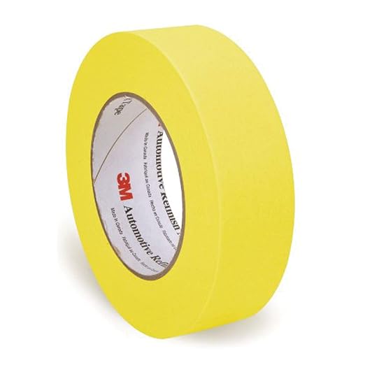 3M Automotive Refinish Masking Tape 388N, 06654, 36 mm x 55 m, Yellow