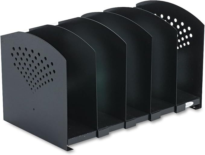 Safco Products 3116BL Five Section Adjustable Bookrack, Black