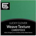 Lucky Clover—12x12 Textured Cardstock | 80lb Textured Green Scrapbook Paper | Premium Cardstock for Cricut Cutting | 25 Sheets