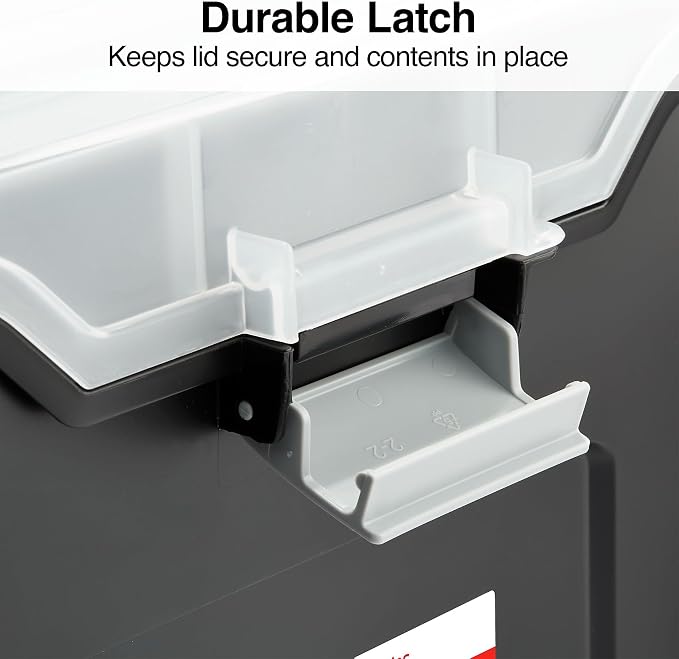 STAPLES File Box Portable Tote, Letter Size, Black, 4/Carton | Lightweight storage tote for transporting and organizing hanging files.