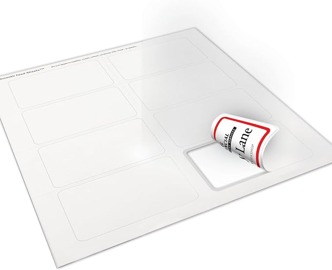Avery Flexible Printable Name Tags, 2-1/3" x 3-3/8", White with Red Border, 400 Removable Name Badges (05095)