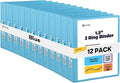 Enday 1.5 Inch Binder (12 Pack - Blue) 3 Ring Binder 1.5 inch with Clear View Cover and 2 Inside Pocket - for Letter Size 8.5 x 11'' Paper, Ideal for School Supplies, Office, and Home