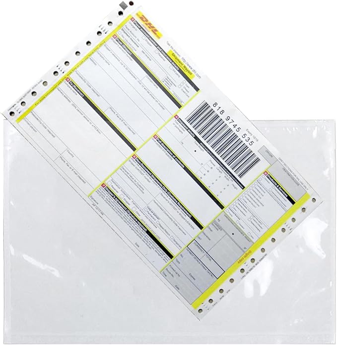 RyhamPaper Packing List Envelopes, Clear 7.5" x 5.5" Self Adhesive Shipping Labels Envelope Pouches (4000 Pack)