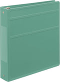 Carstens 1.5-Inch Heavy Duty 3-Ring Binder - Side Opening, Mint, Durable Plastic, Precision No-Gap Rings, Waterproof Covers, No Pockets, Holds 250 US Letter Sheets, BPA-Free, Made in USA (2040-3R)
