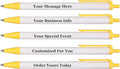 RevMark Personalized Ballpoint Pen, Custom Printed Name, Business or Event Information, Timeless Advertising, USA Made Pens, Promotional Marketing, Smooth Black Ink, Bulk Pack (Yellow,1000 Ct)