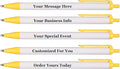 RevMark Personalized Ballpoint Pen, Custom Printed Name, Business or Event Information, Timeless Advertising, USA Made Pens, Promotional Marketing, Smooth Black Ink, Bulk Pack (Yellow,500 Ct)