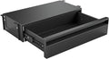 POPMOON 16.6 inch Under Desk Drawer, Adjustable Pull Out Storage Organizer | Carbon Steel Under Table Drawer with Silent Smooth Slide Rails for Office & Home, Adjustable Height, Each Hold 33 lbs