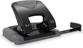 Swingline 2 Hole Punch, 20 Sheet Capacity Hole Puncher, Paper Punch, SmartTouch Low Effort Comfort Handle, Alignment Guide, Black & Gray (74135) (Pack of 6)
