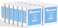 SUNEE 3 Inch Binders 3 Ring 12 Pack, Large 3" Clear View Binders Bulk Three Ring PVC-Free (Fit 8.5x11 Inches) for School or Office Supplies, White