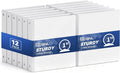 GNL 3 Ring Binders 1 Inch Economy 12 Packs White, 1" Three Ring (Fits 175 Sheets of 8.5x11 Paper) Clear View PVC-Free & Non-Stick for School or Office Supplies