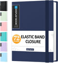 Sooez 72 Pocket Binder with Plastic Sleeves, Portfolio Display Book, 8.5x11 | with Elastic Band, 144 Pages Presentation Binder, Art Portfolio Document Folder with Clear Sheet Protectors for Office School