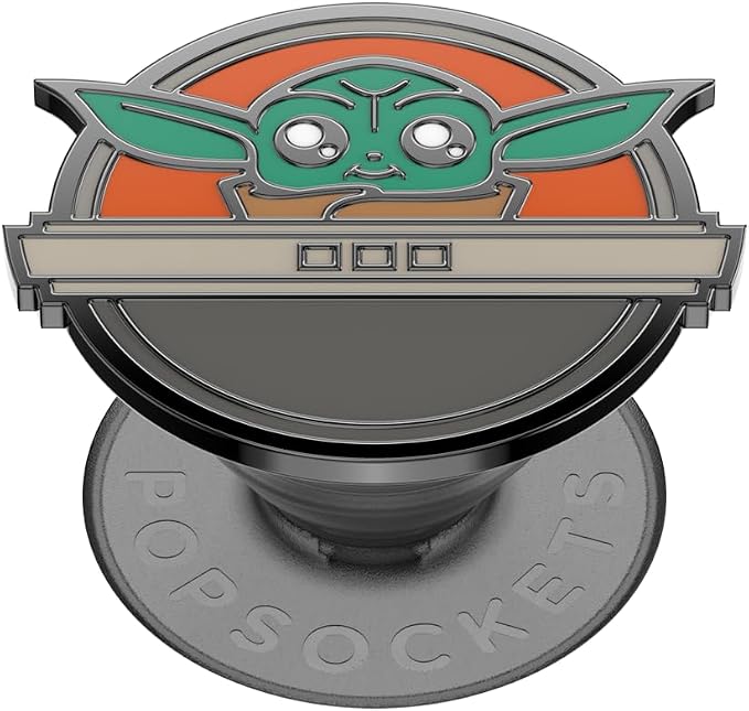 PopSockets Adhesive Phone Grip, Holder- Grogu Pod | Secure Comfortable Hold, Anti-Drop, Kickstand, Star Wars, Grogu, Electronic Accessories, For iPad/Kindle/iPhone/Android