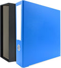 3-Ring Premium Binder & Slip Case - Ocean Blue, by Bindertek | 3" Spine Width, 525 Sheet Capacity, 2" D-Rings, Linen-Textured Covers, Steel Reinforced Edges
