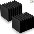 Suzile 2 Pcs Vertical Metal Desk File Organizer, 7 Compartments Desktop Document Sorter & Mail Holder for Office Home Classroom, Black