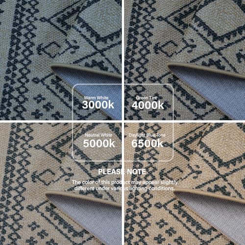 Lahome Boho Washable Easy Jute Runner Rug, 2x8 Kitchen Runner Rug Non Slip