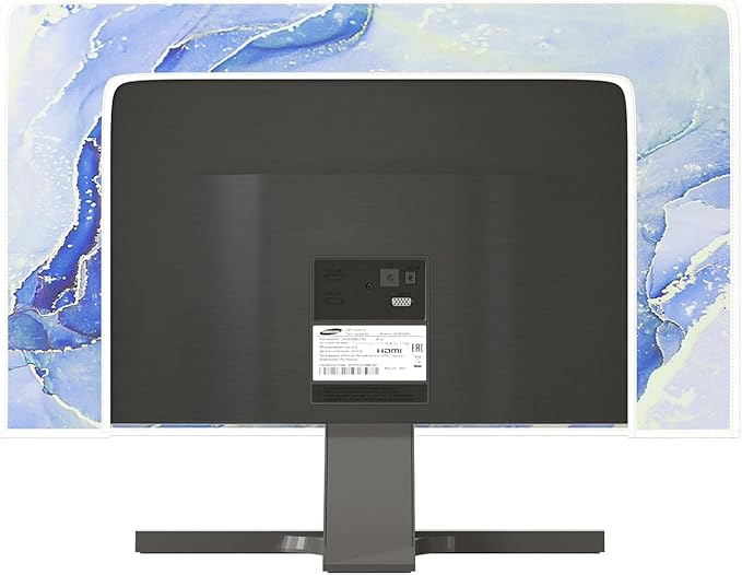 Baocicco Modern Violet Marble Waterproof TV Cover Anti-Static Dustproof Protective Cover for LCD/LED/HD 80 Inch Decorative Monitor Accessories Covers for Television LED LCD OLED TVs Screen