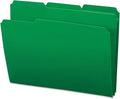 Smead Poly File Folder, 1/3-Cut Tab, Letter Size, Green, 24 per Box (10502)