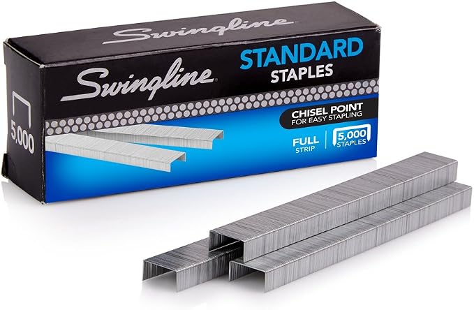 Swingline Desktop Hole Punch (74030) and Standard Staples for Desktop Staplers (35108) Bundle