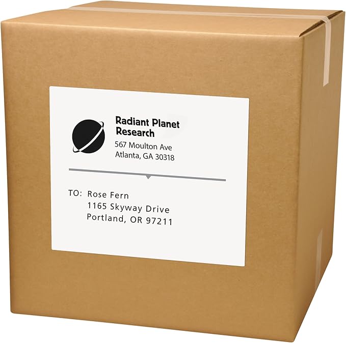 Avery Printable Shipping Labels for Copiers, 8.5" x 11", White, 100 Blank Mailing Labels (5353)