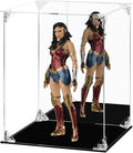 Display Case for Collectibles Assemble Clear Acrylic Box Alternative Glass Case for Display Action Figures Home Storage Organizing Toys (Internal dim 7.5X7.5X9 inch)