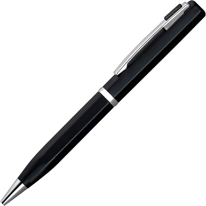 Lanier Licia Ballpoint Pen - Shiny Chrome Ring & Parts with Medium Tip 0.7mm Cross Style Refill (with Accents - White or Black or Pink or Purple)