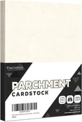New White Stationery Parchment Recycled Paper | 65Lb Cover Cardstock | 8.5” x 11” Inches | 50 Sheets Per Pack