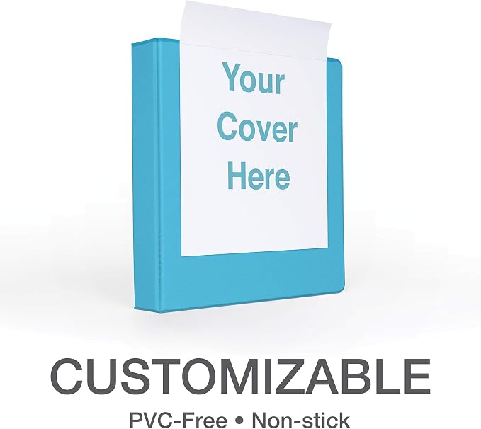 Oxford 2 Inch Binders, 4 Pack, 3 Ring Binder, ONE-Touch Easy Open D-Rings, Holds 530 Sheets, Non-Stick, PVC-Free, Three Ring Binders for Organization and Presentations, Assorted Colors