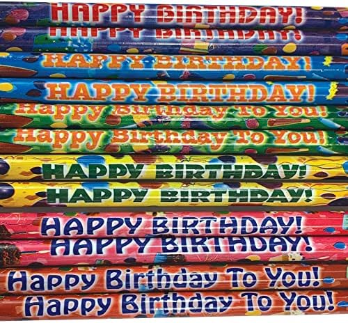 Raymond Geddes Birthday Number 2 Pencils For Kids (Pack of 144)