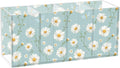 White Daisy Acrylic Pencil Pen Holder Desk Accessories Holder, Cosmetic Brush Organizer Modern Design Desktop Stationery Organizer for Office School and Home 7.87 x 2.48 x 3.54 In