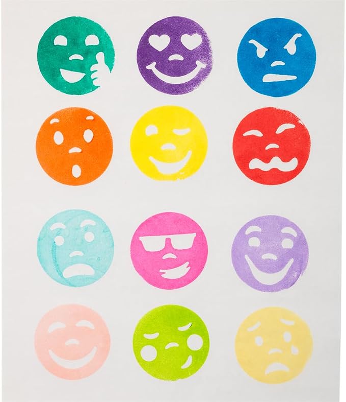 Colorations Easy-Grip Emotion Stampers Set of 12