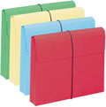 Smead Colored Expanding File Wallet with Flap and Cord Closure, 2" Expansion, Letter Size, Assorted Colors, 10 per Box (77207)