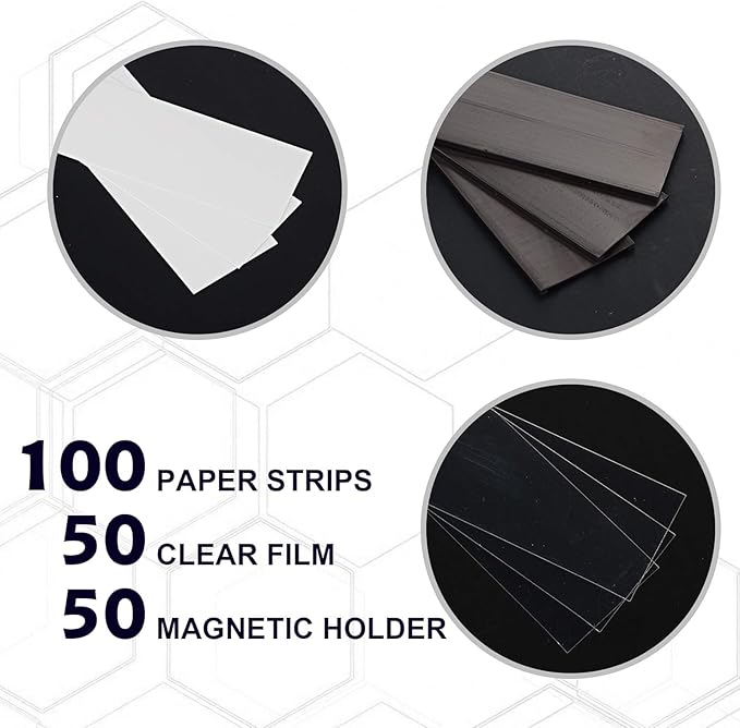 LLPT Magnetic Label Holder 2” x 1” 26 Packs C Channel 300g White Paper Cards Protective Film Strong Removable for Shelf White Board Toolbox Metal Wall Cabinet Drawer(MH21026)