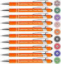 Qingxily Up to 300 Pcs Custom Pens Bulk Personalized Pens with Free Engraving Customized Stylus Ballpoint Pens with Your Name Text Message for Business Graduation Anniversaries-12 Pcs