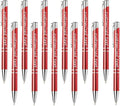 Yucold Customized ballpoint pens in bulk, personalized ballpoint pens with free engraving, for use in companies, enterprises, graduation anniversaries (Red,26)