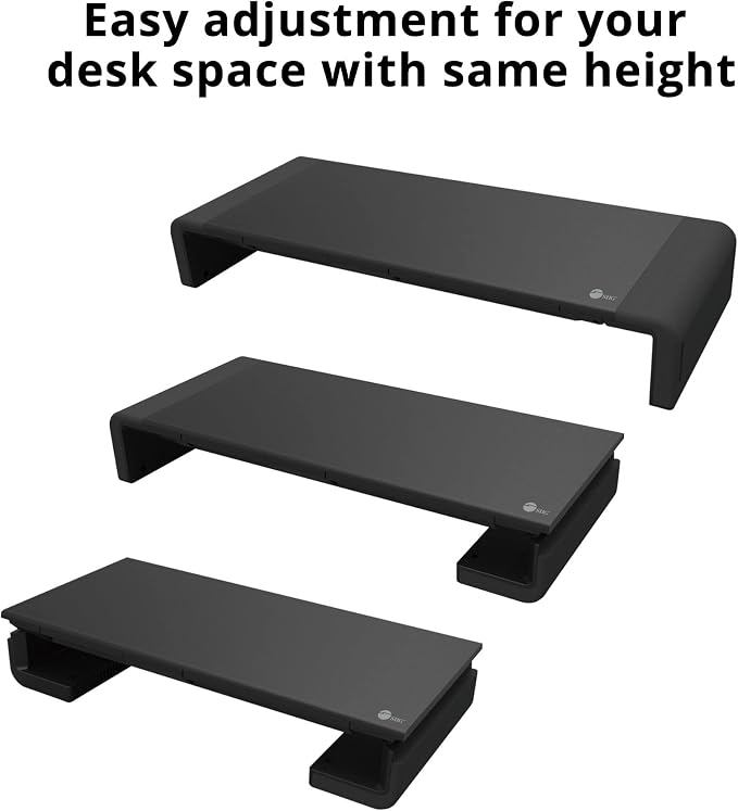 SIIG Foldable Aluminum Laptop Stand, CE-MT2P12-S1 | Raise a 16.5"-20.5" laptop for a more comfortable viewing and typing position; foldable aluminum and height adjustment.