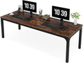 LITTLE TREE 78.7 Inches Extra Long Two Person Office Desk,Double Workstation for Home Office