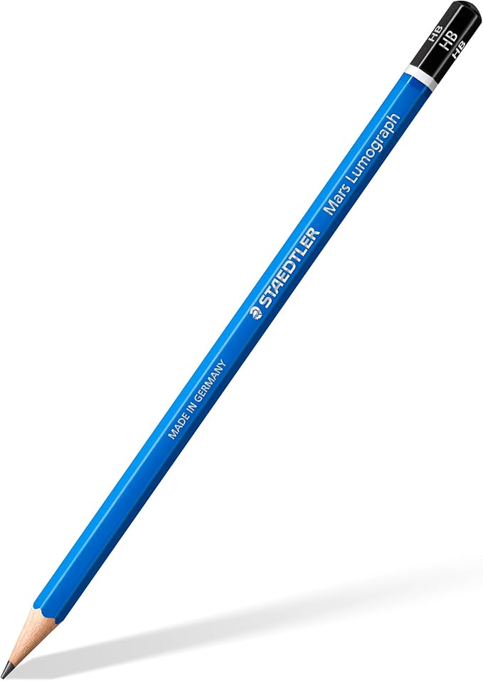 STAEDTLER Mars Lumograph Art Drawing Pencils – Sustainable,Break-Resistant Graphite,Metal Case,12 Count (Pack of 2)