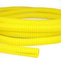 Split Wire Loom Tubing, 10,25ft Cord Protectors from Pets No Chew, Flexible Wire Covers Cord Protectors, Protective Split Cable Sleeve for Automotive Home Industrial Wires(Yellow, 1.12inch-10ft)